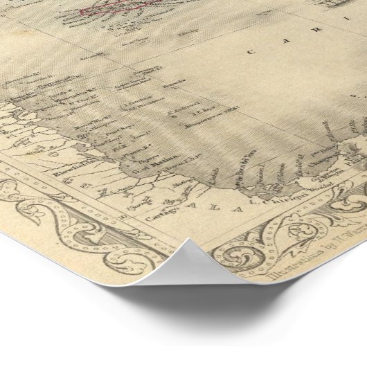 Westindische Inseln Poster (Ecke)