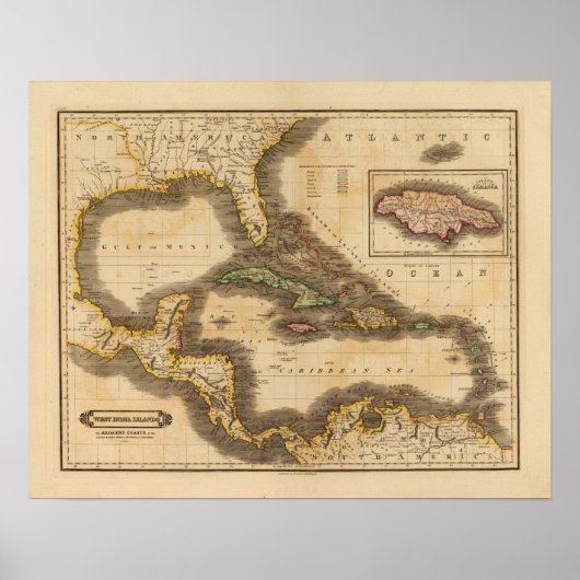 Westindische Inseln Poster (Vorne)