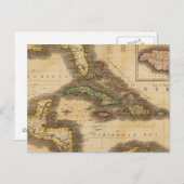 Westindische Inseln Postkarte (Vorne/Hinten)
