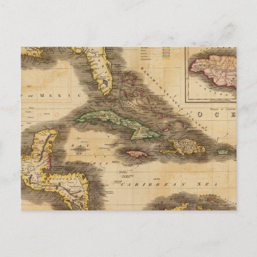 Westindische Inseln Postkarte (Vorderseite)