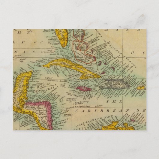 Westindische Inseln Postkarte (Vorderseite)