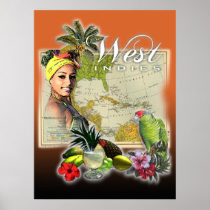 Westindischen Inseln Poster
