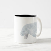 WESTINDISCHES MANATEM ZWEIFARBIGE TASSE (VorderseiteRechts)