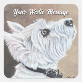 Westioking-Profil B Quadratischer Aufkleber (Vorderseite)