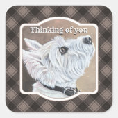 Westioking-Profil B Quadratischer Aufkleber (Vorderseite)