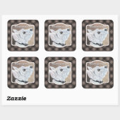 Westioking-Profil B Quadratischer Aufkleber (Blatt)