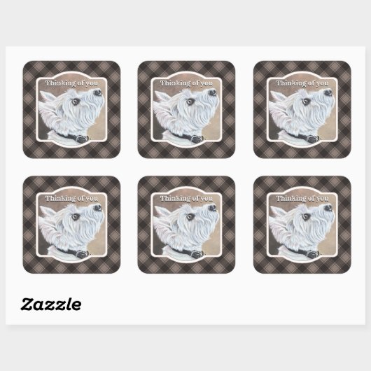 Westioking-Profil B Quadratischer Aufkleber (Blatt)