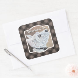 Westioking-Profil B Quadratischer Aufkleber