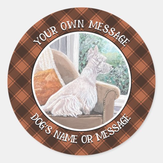 Westioking-Profil B Runder Aufkleber (Vorderseite)