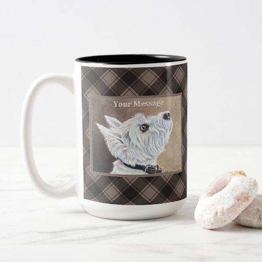 Westioking-Profil B Zweifarbige Tasse (Mit Donut)