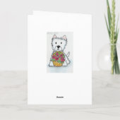 Westis Rose Geburtstagskarte personalisieren Karte (Rückseite)