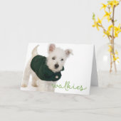 Westis Walkies Blank Note Card Karte (Gelbe Blume)
