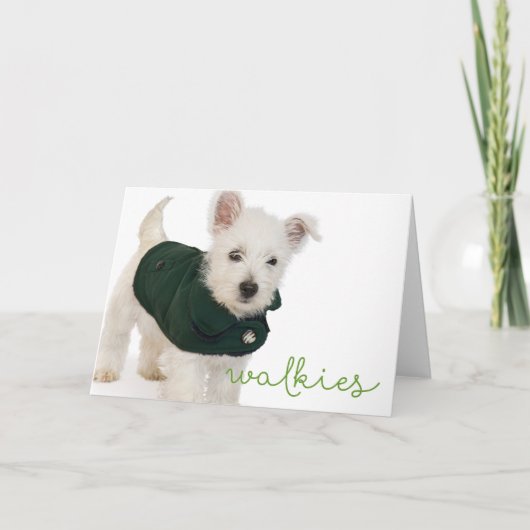 Westis Walkies Blank Note Card Karte (Vorderseite)
