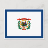 Westjordanland-Flagge, Flagge Westjordanlands Postkarte (Vorderseite)