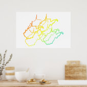 Westjordanland Poster (Küche)