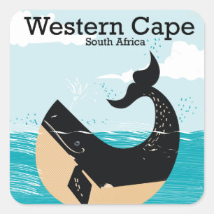 Westkap Südafrika Quadratischer Aufkleber