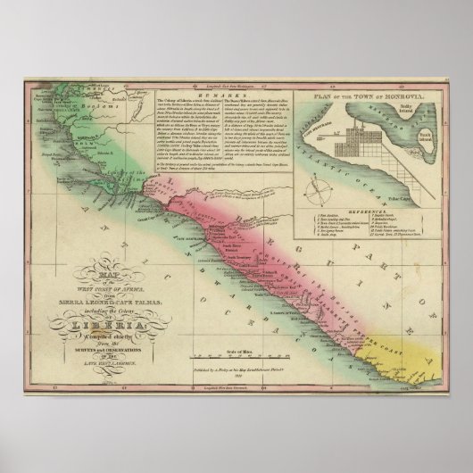 Westküste Afrikas, aus Sierra Leone Poster (Vorne)