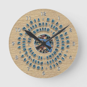 Westküste Florida Runde Wanduhr