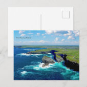 Westküste Irlands Feiertagspostkarte (Vorne/Hinten)