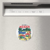 Westküste Mexikos farbenfrohe Grafik Magnet (In Situ (Geschirrspüler))
