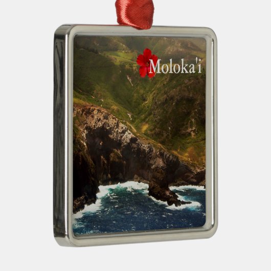 Westküste Moloka'i Silbernes Ornament (Rechts)