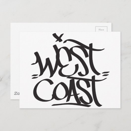 Westküste Postkarte (Vorne/Hinten)