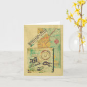 Westküste Reise mit Jack Kerouac Zitat Karte (Gelbe Blume)