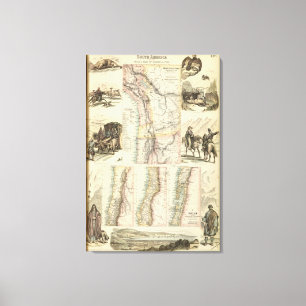 Westküste Südamerikas Leinwanddruck