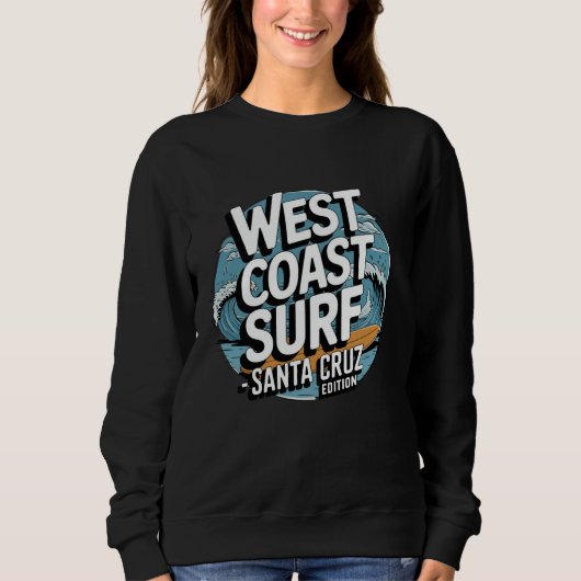 Westküste Surf Santa Cruz Retro Ocean Wave Graphi Sweatshirt (Vorderseite)