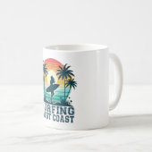 Westküste Surfen Kaffeetasse (VorderseiteRechts)