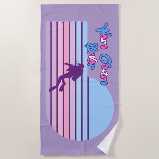 Westküste Trans Diver Strandtuch (Vorderseite)