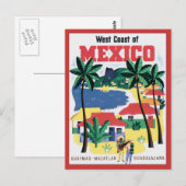 Westküste von Mexiko Vintag Postkarte (Vorne/Hinten)