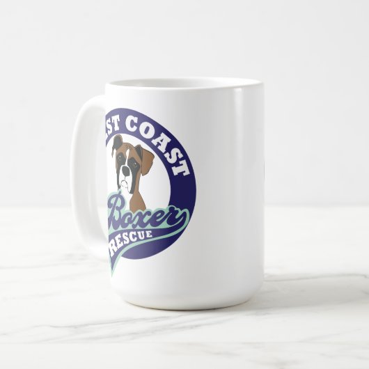 Westküsten-Boxer-Rettungs-Tasse Kaffeetasse (Vorderseite Links)