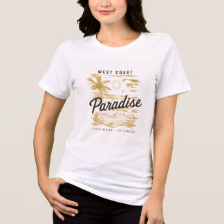 Westküsten-Paradies-Ästhetik-Sommer-Weißes-T-Shirt Tri-Blend Shirt