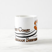 Westküsten-Schäferhund-Fan-Gang Kaffeetasse (Mittel)