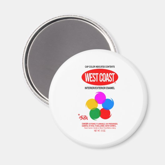 WESTKÜSTENGRAFFITI MAGNET (Vorderseite/Rückseite)