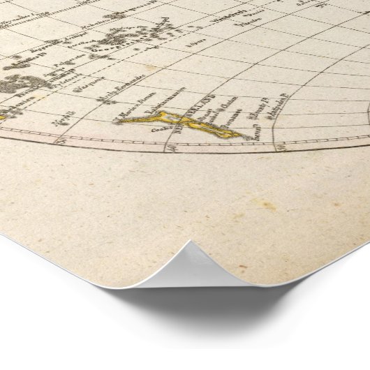 Westl Halbkugel Poster (Ecke)