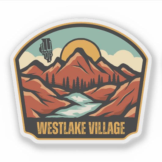 Westlake Village, Illinois Aufkleber (Vorderseite)