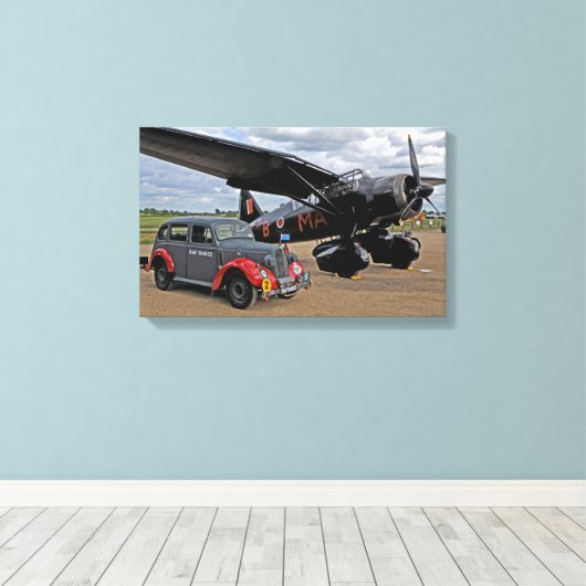 Westland Lysander Canvas Print Leinwanddruck (Insitu (Holzboden))
