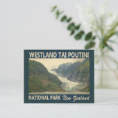 Westland Tai Poutini Nationalpark Neuseeland Postkarte (Stehend Vorderseite)