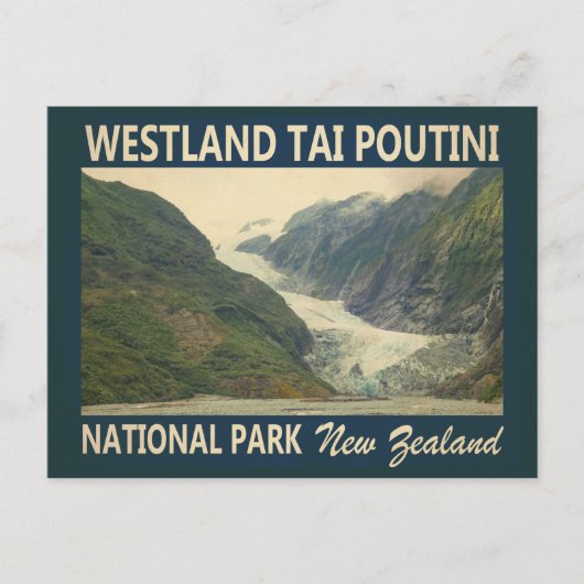 Westland Tai Poutini Nationalpark Neuseeland Postkarte (Vorderseite)