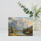 Westliche Berge und Fluss Postkarte (Stehend Vorderseite)