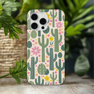 Westliche Cowgirl-Kaktus-Wüsten-Blumenmuster Case-Mate iPhone Hülle