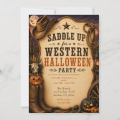 Westliche Halloween-Party Einladung (Vorderseite)
