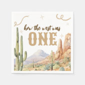 Westliche „How the West Was One“-Serviette Serviette (Vorderseite)