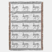 Westliche Jackkaninchen und geometrische Berge Decke (Vorderseite Vertikal)