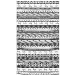 Westliche Jackkaninchen und geometrische Muster Tischdecke
