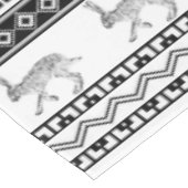 Westliche Jackkaninchen und geometrische Muster Tischdecke (Schrägansicht)