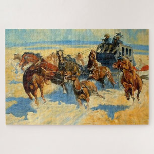 Westliche Kunst „Downing the Nigh Leader“ Puzzle