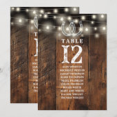 Westliche Lichterketten Tischnummer Sitzordnung (Vorne/Hinten)